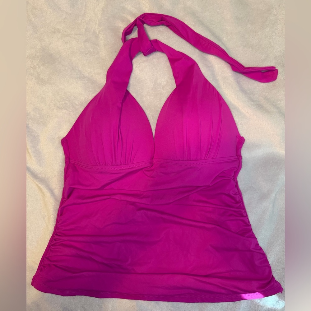 Apt. 9 Fuchsia Halter Swim Top